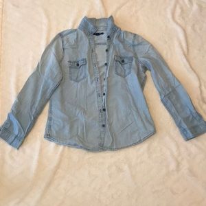 Old navy chambray denim button down